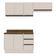 Cozinha Compacta 3 Peças Koya 120cm 4 Portas Politorno Creme