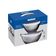 Jogo de Potes Freezinox 64220130 Aço Inox e Plástico para Freezer e Geladeira com Tampas 2,2L Inox