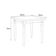 Mesa Quadrada Údine em Madeira Natural Acetinado 80x80x76cm Piratini