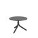 Mesa Redonda de Apoio Livy Aurah 60x43cm Preta Polipropileno Plaxmetal