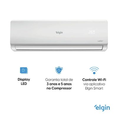 Ar Condicionado Multi Split Elgin Total 18.000 Btus (Hi Wall 9.000 Btus + Hi Wall 18.000 Btus) Quente e Frio 220V R-32