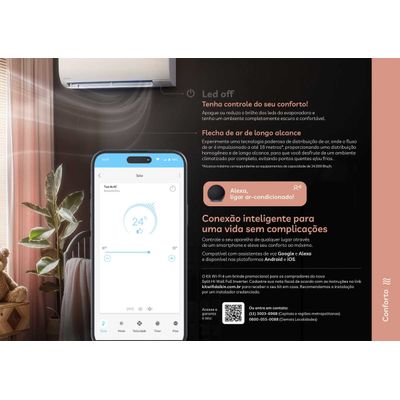 Ar Condicionado Split Hi Wall Full Inverter Daikin 18.000 Btus Quente e Frio 220V R-32