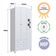 Guarda Roupas Infantil 3 Portas e 2 Gavetas 91x40x198 cm Branco Completa Móveis