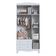 Guarda Roupas Infantil 3 Portas e 2 Gavetas 91x40x198 cm Branco Completa Móveis