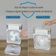 Mini Ventilador e Umidificado Portátil de Mesa Branco