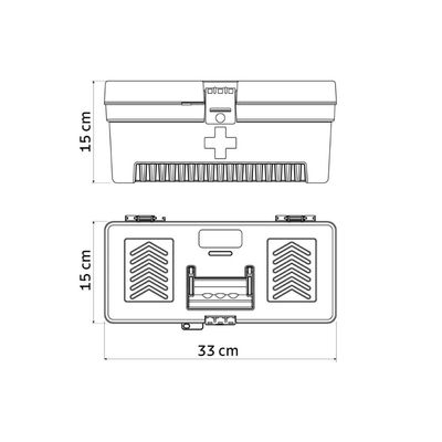 Caixa Plástica para Medicamentos 13" Tramontina