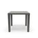 Mesa Niala Quadrada Cinza Basalto 80cm em Polipropileno Plaxmetal