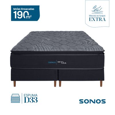 Colchão Sevilha Sonos Casal Molas Ensacadas D33 138X188X34