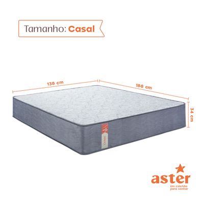 Colchão Aster Caribe Casal Molas Ensacadas D26 138x188x30