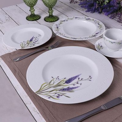 Aparelho de Jantar Tramontina Lilla em Porcelana Decorada 20 Peças