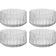 Jogo 4 Mini Bowls 10cm Vidro Cristal Bangkok Wolff Sobremesa Decorativo Tigela Cozinha Mesa Posta