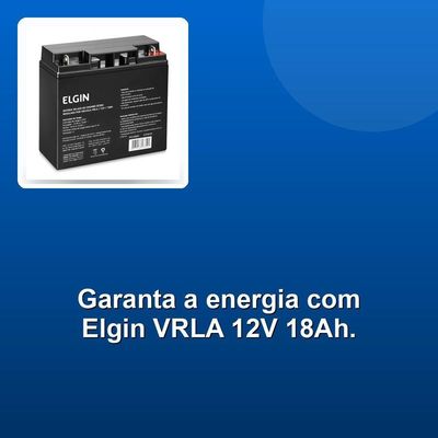 Bateria Selada De Chumbo Elgin Vrla 12v 18ah