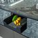 Fruteira Deslizante Gaveta Master 38x57x10cm Preto Fosco Schmitt Cozinha Armazenar