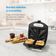 Sanduicheira Elgin SAN4X Fast Time 800W Placas Duplas Luz Indicadora e Porta-Fios Preto / 110V