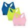 Kit 3 Tops Puma Nadador Sem Costura Feminino M / Marinho e Rosa