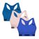 Kit 3 Tops Puma Nadador Sem Costura Feminino M / Rosa e Azul