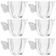 Jogo 6 Leiteiras Vidro 230ml Butterfly Wolff Servir Caldos Cremes Pequena Cafeteria Hotel Mesa Posta