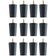 Kit 12 Pés Para Cama Box Solteiro 6cm Box Baú Preto Madeira Preto