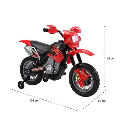 Moto Elétrica Infantil 6V Vermelha Bel Único / 6V