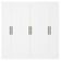 Guarda-Roupa Casal Ville com 6 Portas e 2 Gavetas Bartira Branco