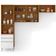 Cozinha Compacta Jaspe com 4 Portas, 3 Gavetas e 5 Prateleiras 260,4cm de largura Bartira Damasco com Branco