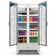 Expositor Vertical Porta Dupla Slim Metalfrio VB70 Optima 752 Litros Branco 127V