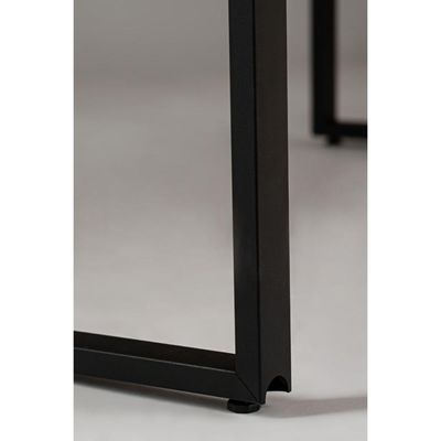 Escrivaninha 115x58cm MDP Nogal com Estrutura Preta Roal