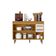 Balcão de Cozinha Malta 120cm 3 Portas 2 Gavetas com Tampo Poliman Off White