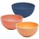 Kit 2 Saladeiras 21cm Bambu Plástico Stripes Lyor Sortido Grande Colorida Frutas Pipoca Salada