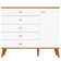Quarto Infantil Completo Ternura Guarda-Roupa 3 Portas Cômoda 5 Gavetas Berço Conversível Bartira Branco Wood