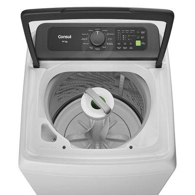 Máquina de Lavar CWN14AB 14kg Modo Eco Reuso de Água Filtro Anti-Fiapo Consul Branco / 110V
