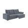 Sofa 5 Lugares Puglia 250cm Retrátil Reclinável Veludo Luizzi Cinza
