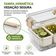 Organizador Multiuso Geladeira 5 Potes Removíveis Plástico BPA Free Transparente Top Rio Comercial