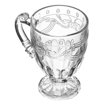 Jogo 12 Xícaras de Cristal 190ml Transparente Caneca Imperial Mesa Posta Chá Café Lyor