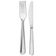 Faqueiro 24 Talheres Garfos e Facas de Mesa Modena Brinox Aço Inox Polido Refeição Restaurante Inox
