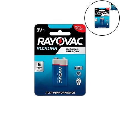 Bateria Alcalina Rayovac 9v C- 1 Unid.