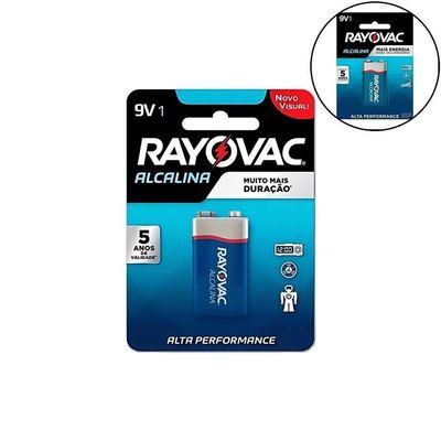 Bateria Alcalina Rayovac 9v C- 1 Unid.
