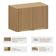 Armário Aéreo para Geladeira Lumen 2 Portas MDF 60CM Freijó Luciane Móveis