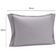 Kit 2 Fronhas Travesseiro 50x70cm Brisa Lyor 200 Fios Cinza Listrada com Abas Poliéster Casal