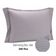 Kit 2 Fronhas Travesseiro 50x70cm Brisa Lyor 200 Fios Cinza Listrada com Abas Poliéster Casal