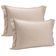 Jogo 2 Fronhas Bege Travesseiro 50x70cm Brisa Toque 200 Fios Lyor com Abas Cama Quarto