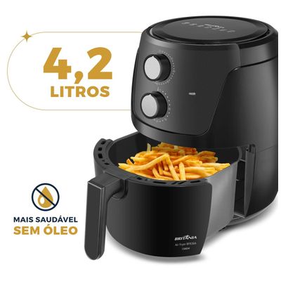 Air Fryer Britânia 4,2L Silverstone 1500W BFR36A 127V