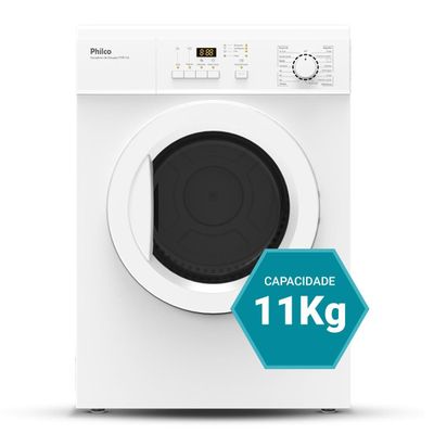 Secadora de Roupas 11Kg Philco 15 Programas Branca PSR11A 127V