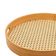 Jogo 8 Bandejas de Bambu com Alças 35cm Textura Palhinha Ind