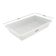 Conjunto 2 Bandejas Plásticas Grandes 58x38cm Brancas 14L Sanremo Restaurante Buffet