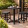 Mesa Plástica Tramontina Capri Eco Polipropileno Preta Jardim Varanda Área Externa