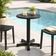 Mesa Plástica Tramontina Capri Eco Polipropileno Preta Jardim Varanda Área Externa