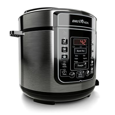 Panela de Pressão Britânia 5L 13 Receitas 900W BPP05P 220V
