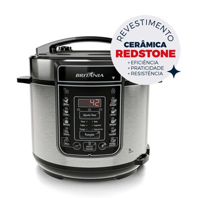 Panela de Pressão Britânia 5L 13 Receitas 900W BPP05P 220V