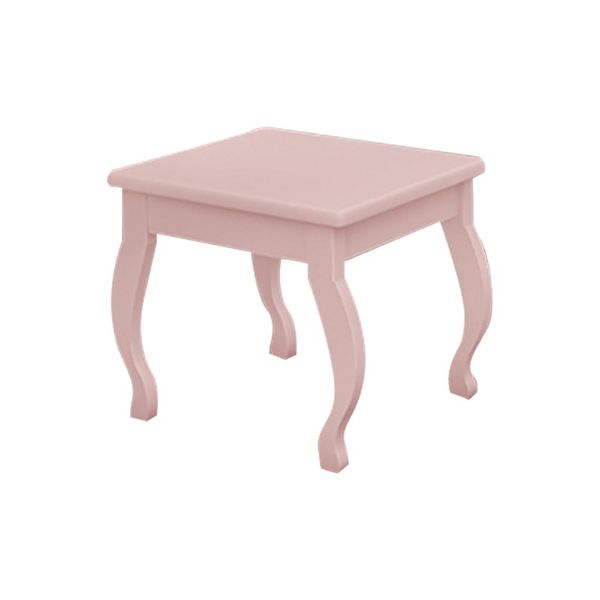 Banqueta Decorativa sem Almofada Leona MDF Rose - Gran Belo